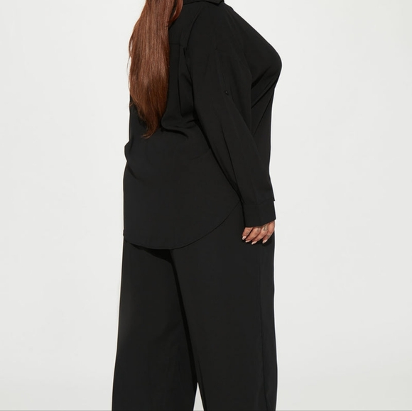 Plus Size Causal Days Black Oversized Pant Set SZ 1X - Picture 4 of 4